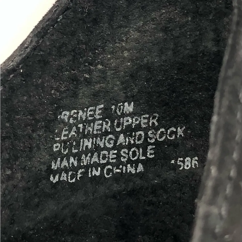 Steve Madden Irenee Black Suede Ankle Strap Block Heel Size 10 - Image 10