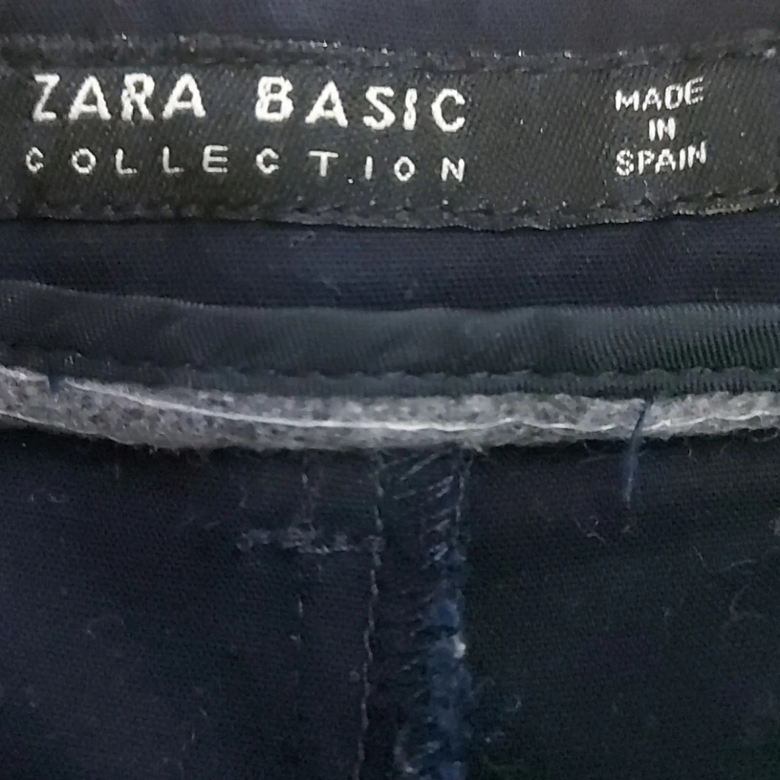 Zara Basic Navy Short M Classic Preppy Nautical Academia Minimalist Slow Fashion - Image 7