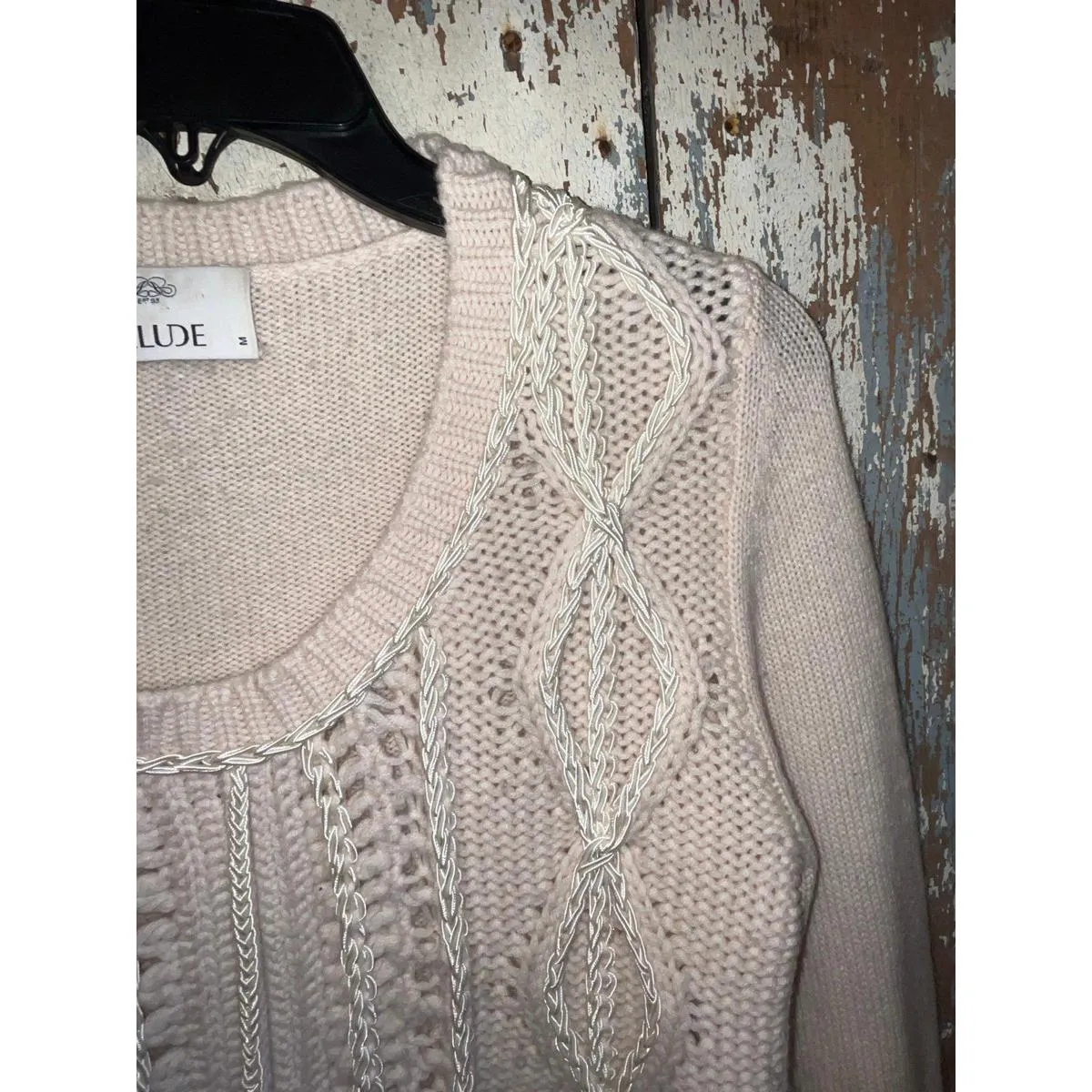 Allude Sweater, wool/cashmere blend, size Medium cream - Image 2