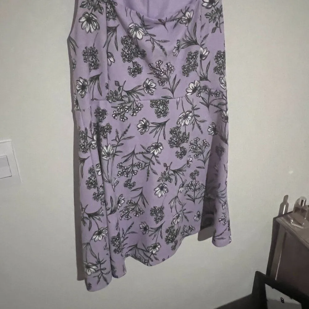 The Vanity Room purple floral dress xl - Image 2