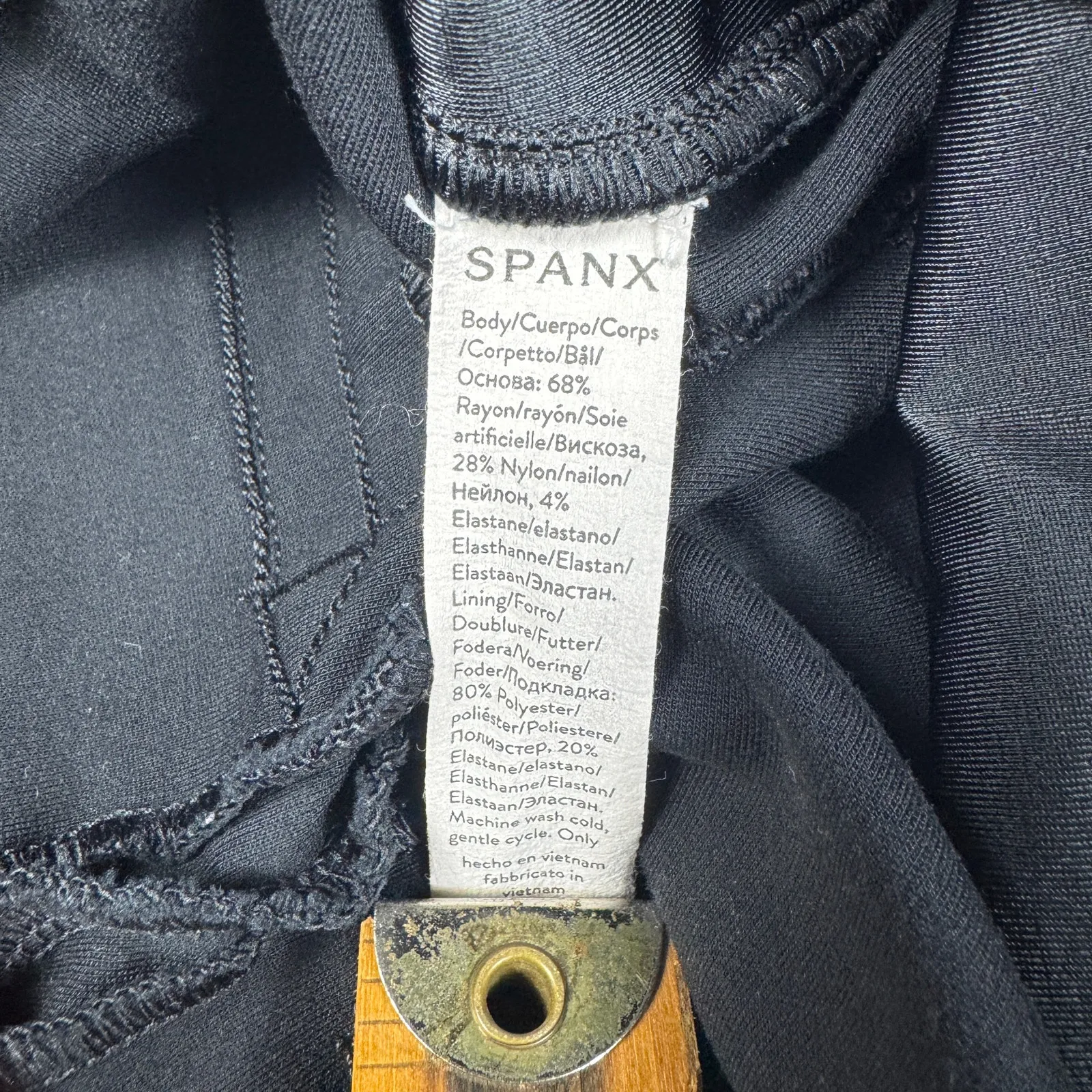 Spanx Women’s Black Ponte‎ Pull-On Slim Ankle Pants Size Large Comfort Workwear - Image 9