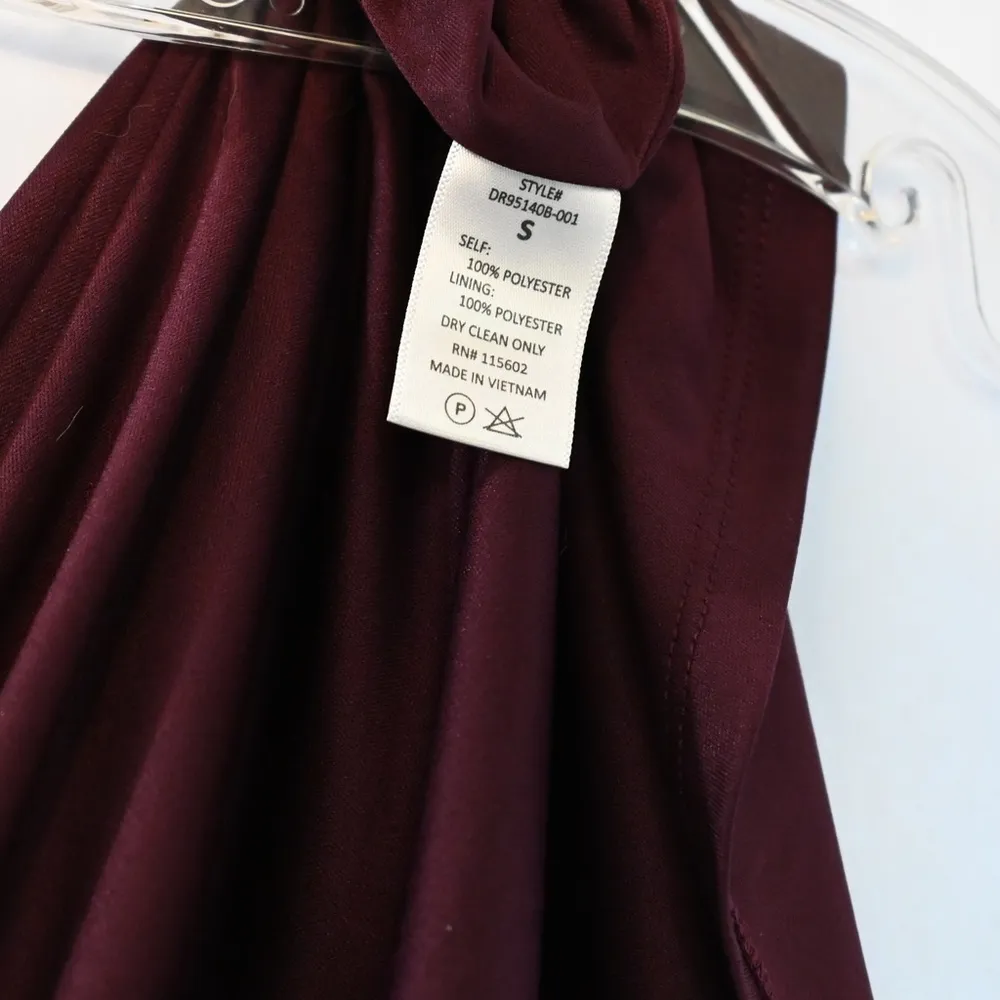 Lush Elly Wrap Dress Size S Burgundy Berry Wine - Image 5