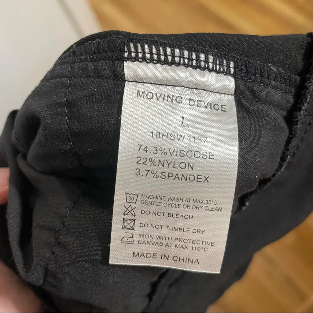 NWOT Moving Device Women’s Pull On Dress Pant | Size: Large Black - Image 4