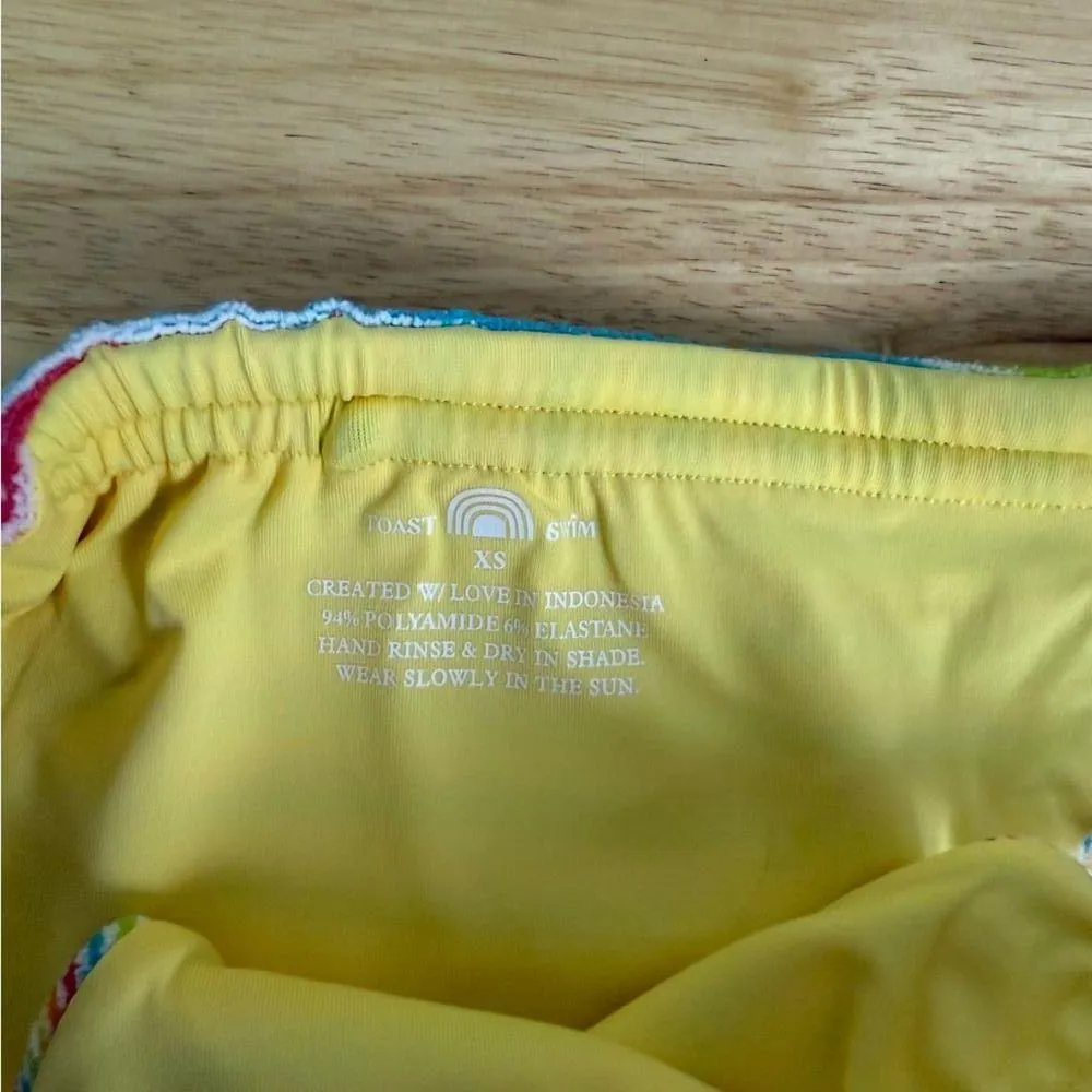 Free People X Toast Swim Tunnel Ribbed Bikini Bottoms Size XS - Image 4