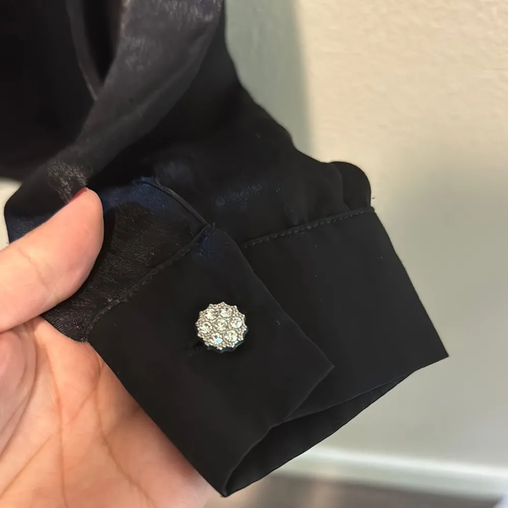 ZARA  Black Backless Long Sleeve Blouse - Image 7