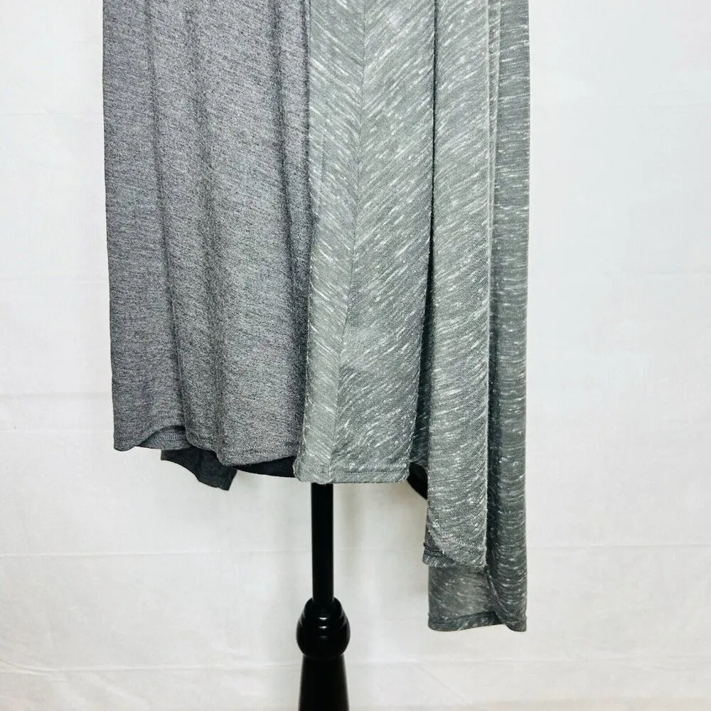 Alo Yoga Gray Kimono Style Pullover Size S Shirt Hi-Low Hem Lightweight Soft - Image 6