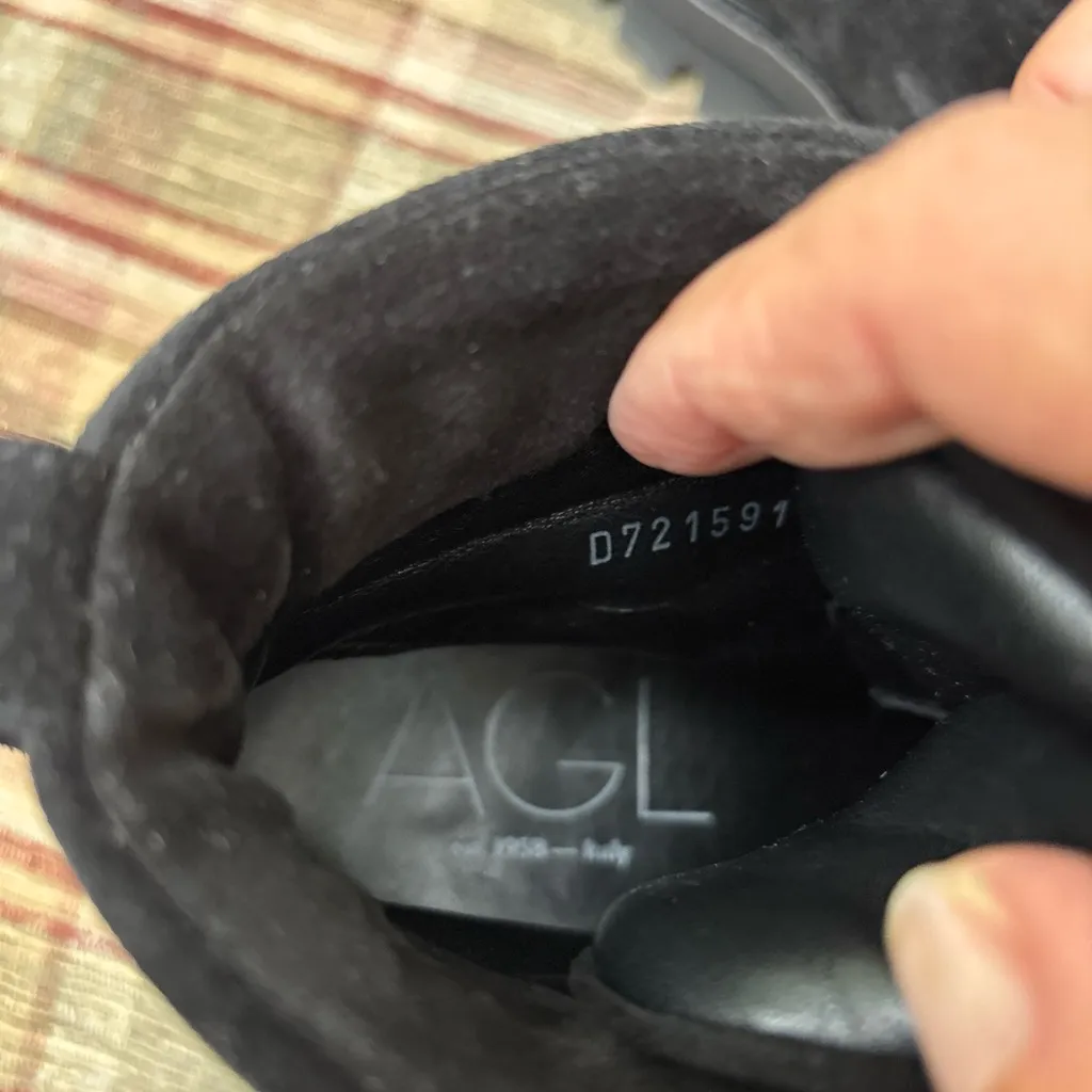 AGL Black Ankle Boots Size 38.5 - Image 7