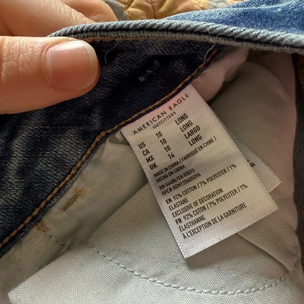 American Eagle Blue Hi-Rise Jegging Crop - Image 4