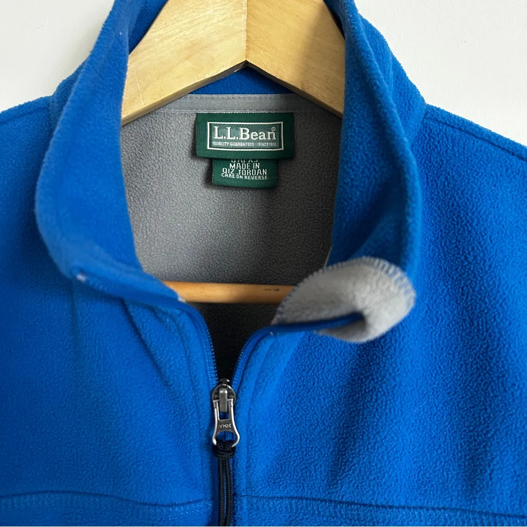 Vintage Collectable 2005 L.L.Bean x The Weather Channel Polartec Fleece Vest M Blue Size M - Image 3
