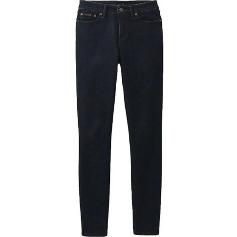 Prana Womens Jeans Deep Blue Sienna Mid Rise Skinny Stretch  Denim Size 6/28 - Image 4