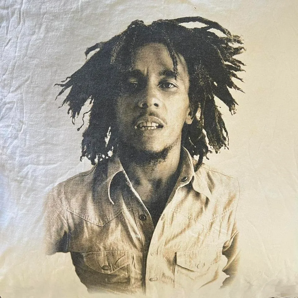 vintage bob marley oversized short sleeve tshirt  - Image 3