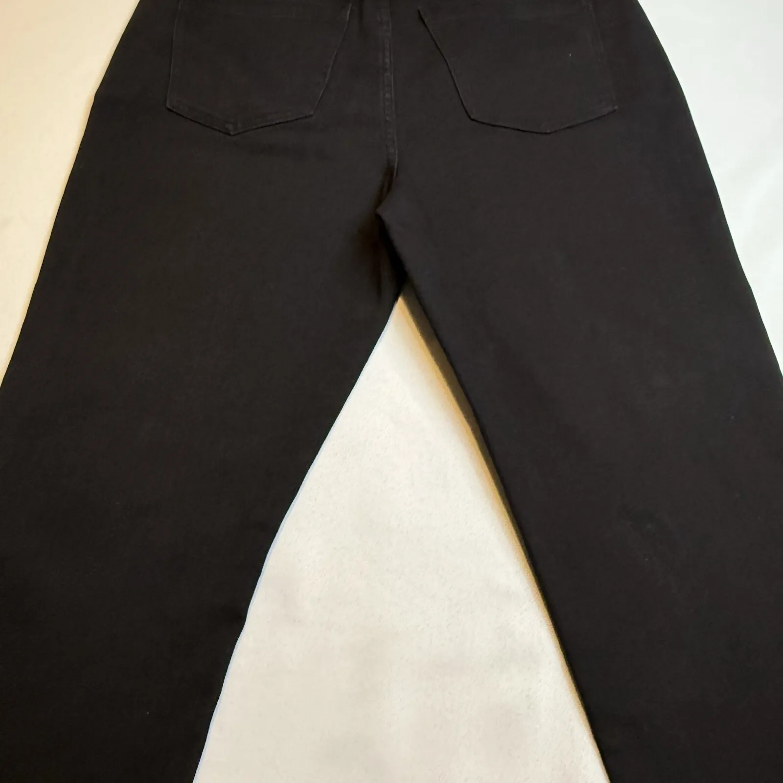 SOFT SURROUNDINGS New Black Fly Front Skinny Ankle Mid Rise Denim Jeans. Sz 12 # - Image 3