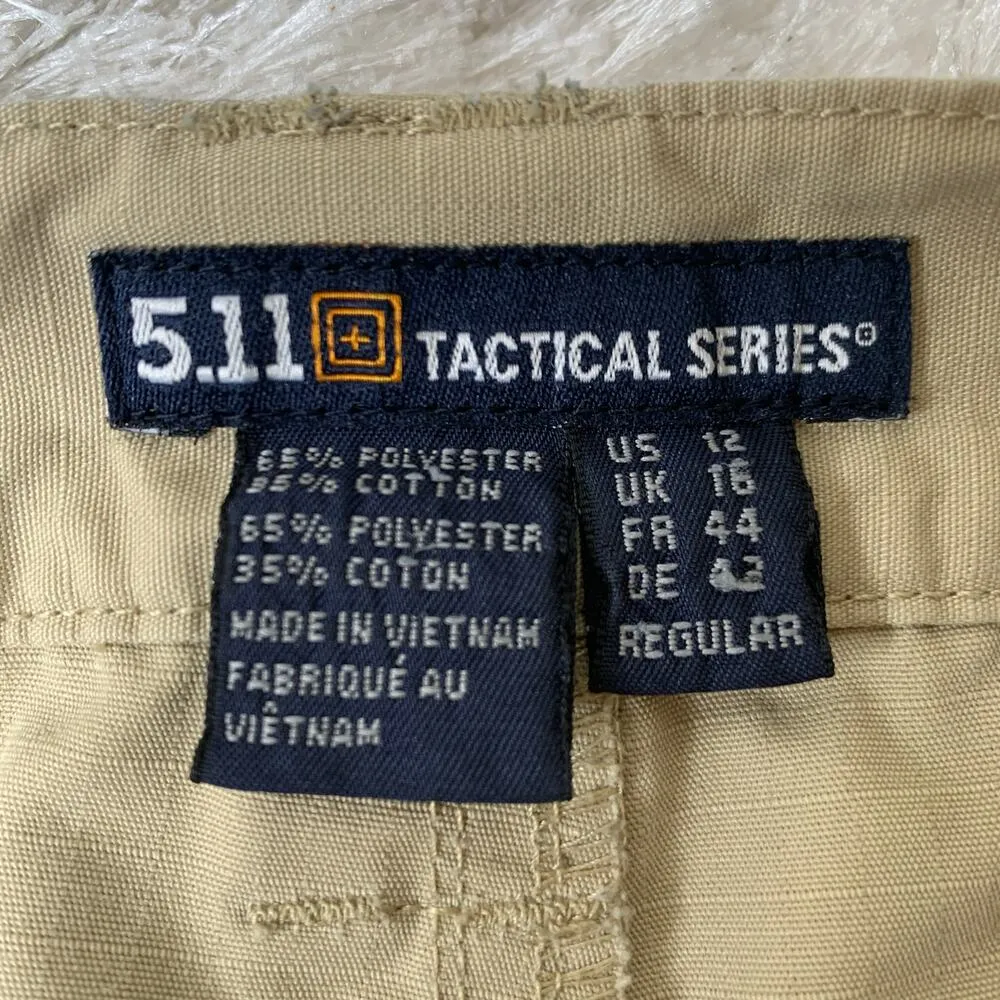 5.11  Tactical Khaki Ripstop Uniform Workwear Sz 12 - Image 5