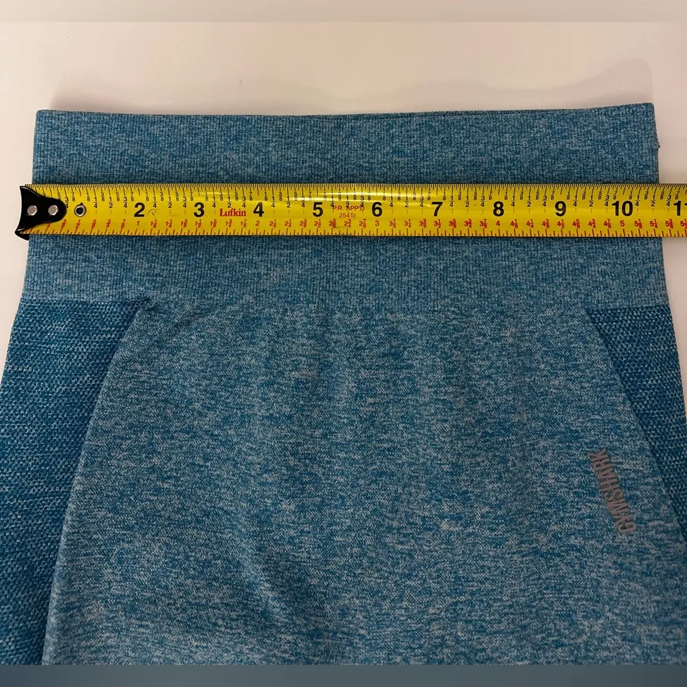 Flex High Waisted Contouring Leggings Atlas Blue Marl Womens Small - Image 5