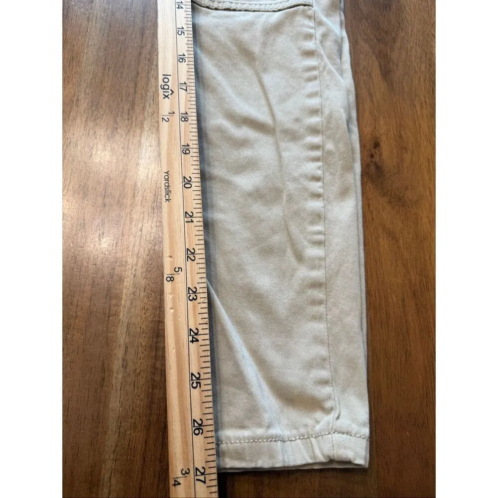 Cisono Juniors Khaki Cargo Jogger Pants Size 5 - Image 7