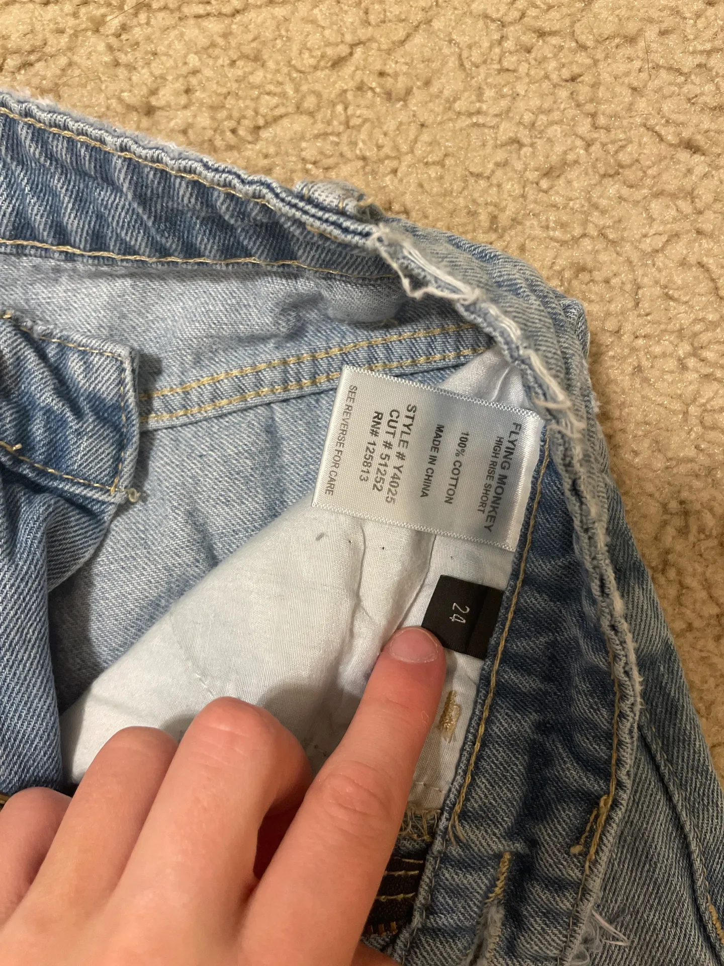 flying monkey Jean Shorts - Image 2