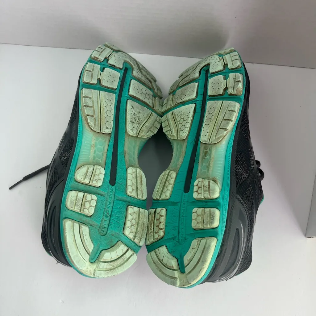 ASICS Women's Black and Teal Athletic Shoes - Image 6