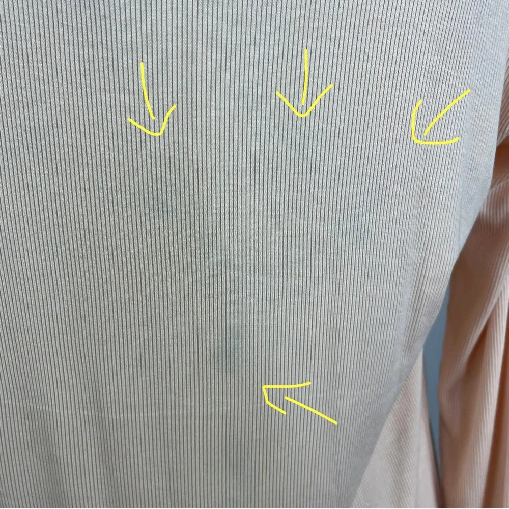 Free People Light Pink Ribbed Long Sleeve Tunic - Image 8