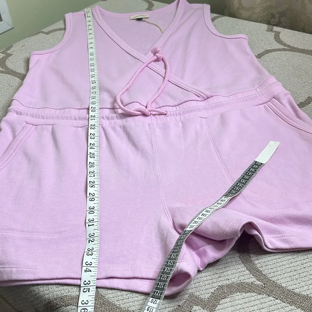 Universal Thread Target Pink Knit Romper V Neck Drawstring Waist, size XL, NWOT - Image 13