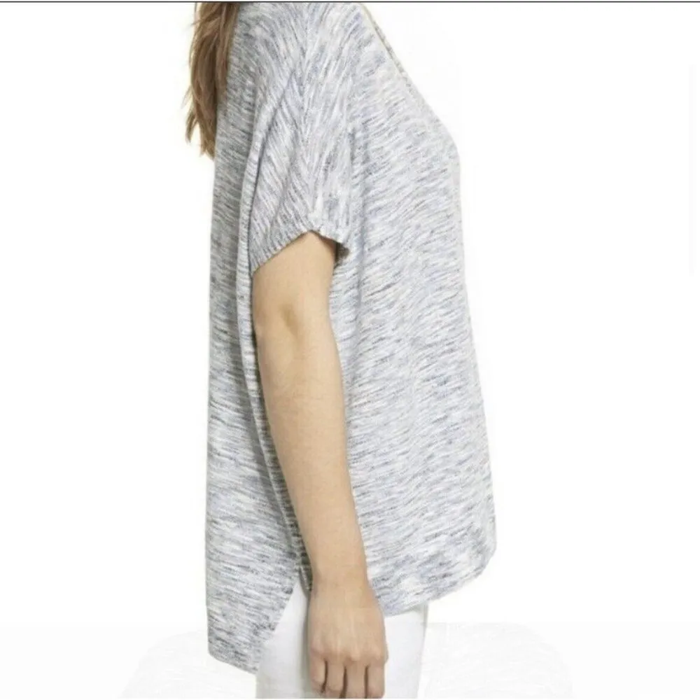Caslon Popover popover Sweater Dolman Short Sleeves SMALL merle Poncho NEW - Image 5