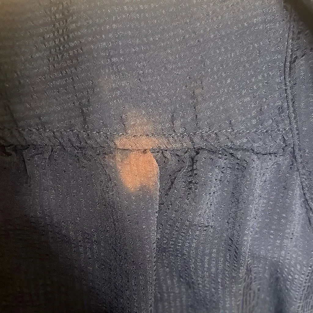 ✨A.P.C. Button Down Navy Midi Sz 36 Dress✨ Blue - Image 9