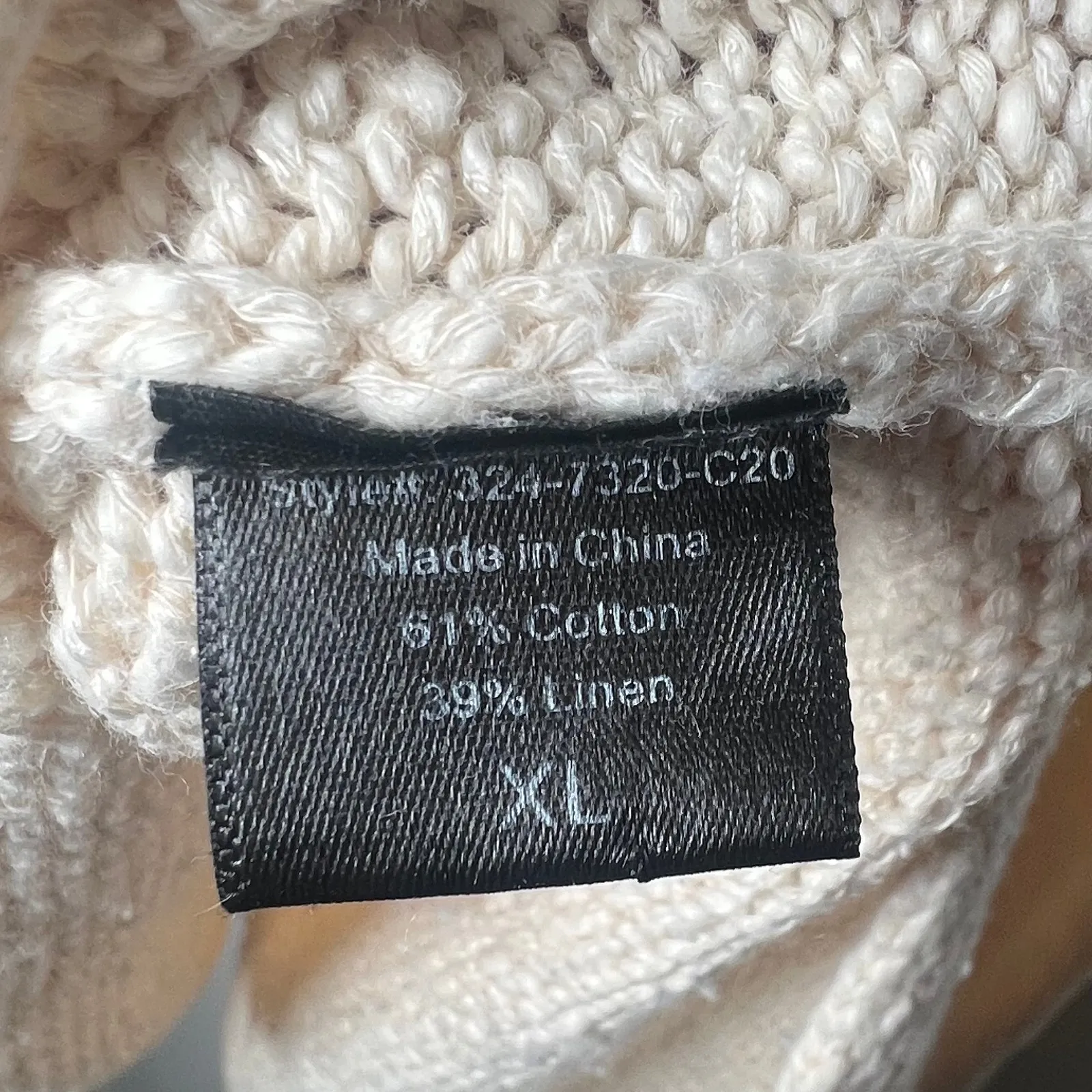 Jenni Kayne Cotton Linen Boyfriend Sweater Size XL - Image 7