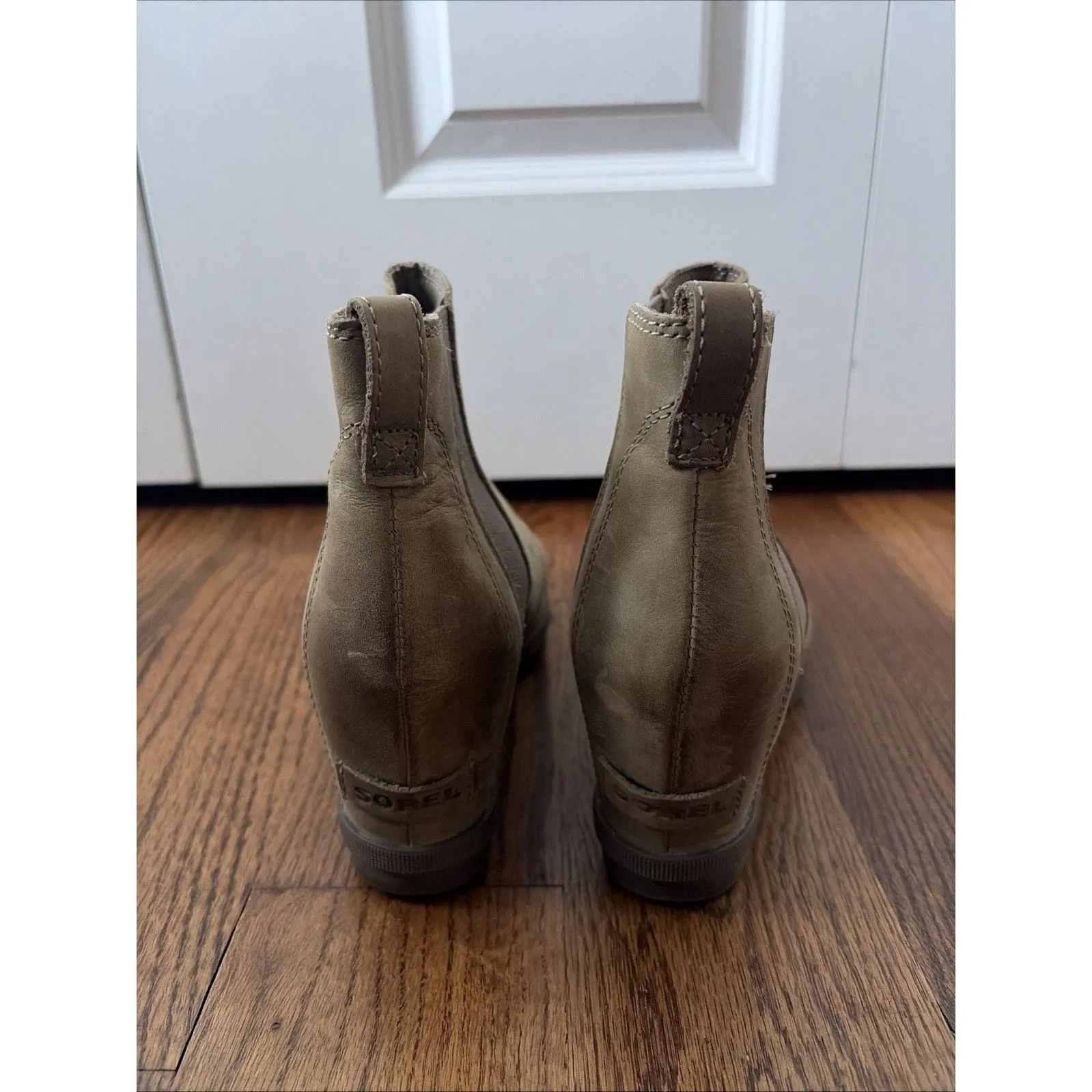 Sorel Boots Women’s Size 8 Joan of Arctic Wedge II Chelsea  Leather - Image 4