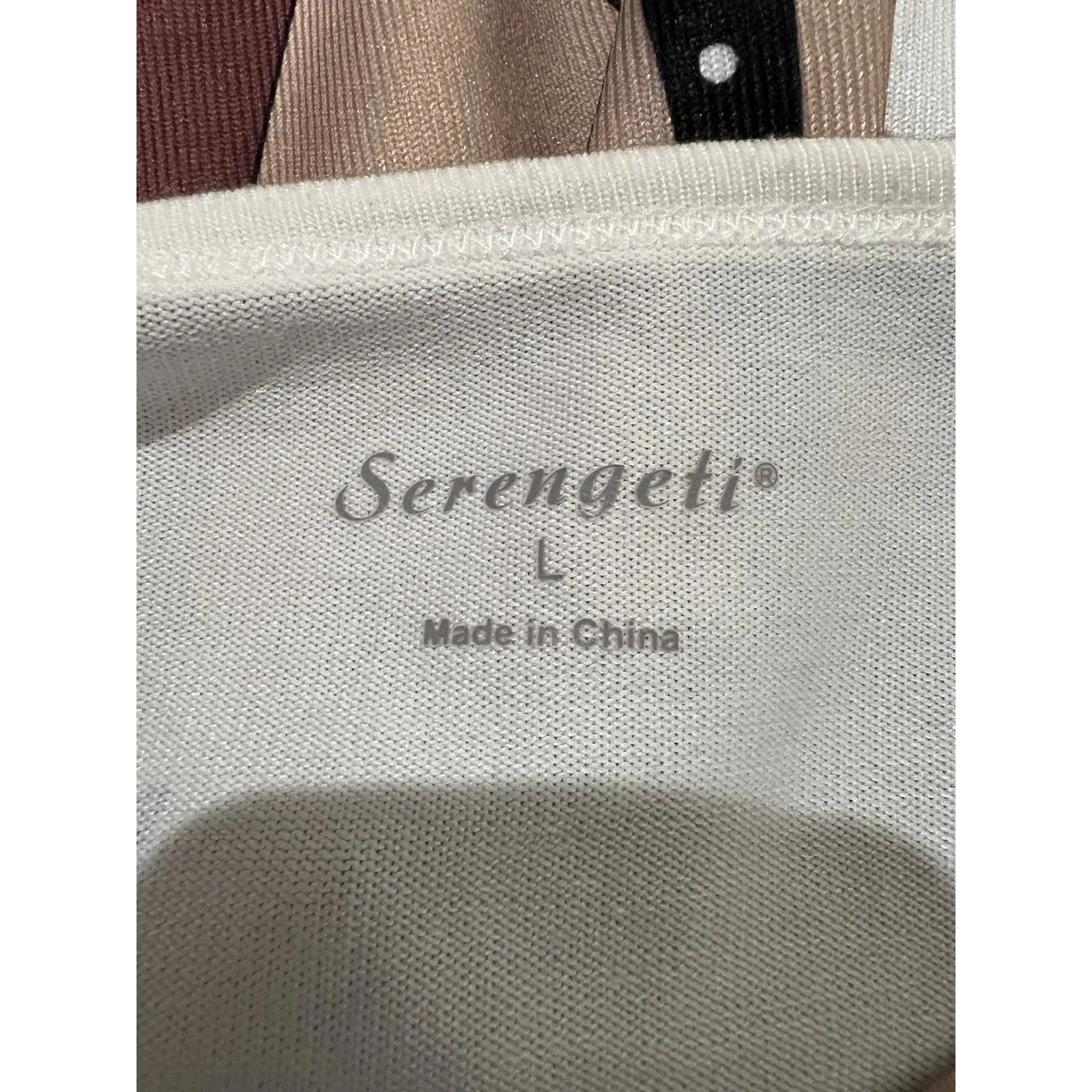 Serengeti Fashions Cat Tunic Dress Size Large Retro Kitty Stretch Knit Fun - Image 5