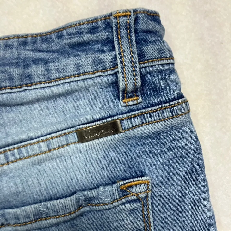 Kancan KC8410L Jeans Women's Size 5‎ 26 High Rise Distressed Frayed Hem Blue - Image 9