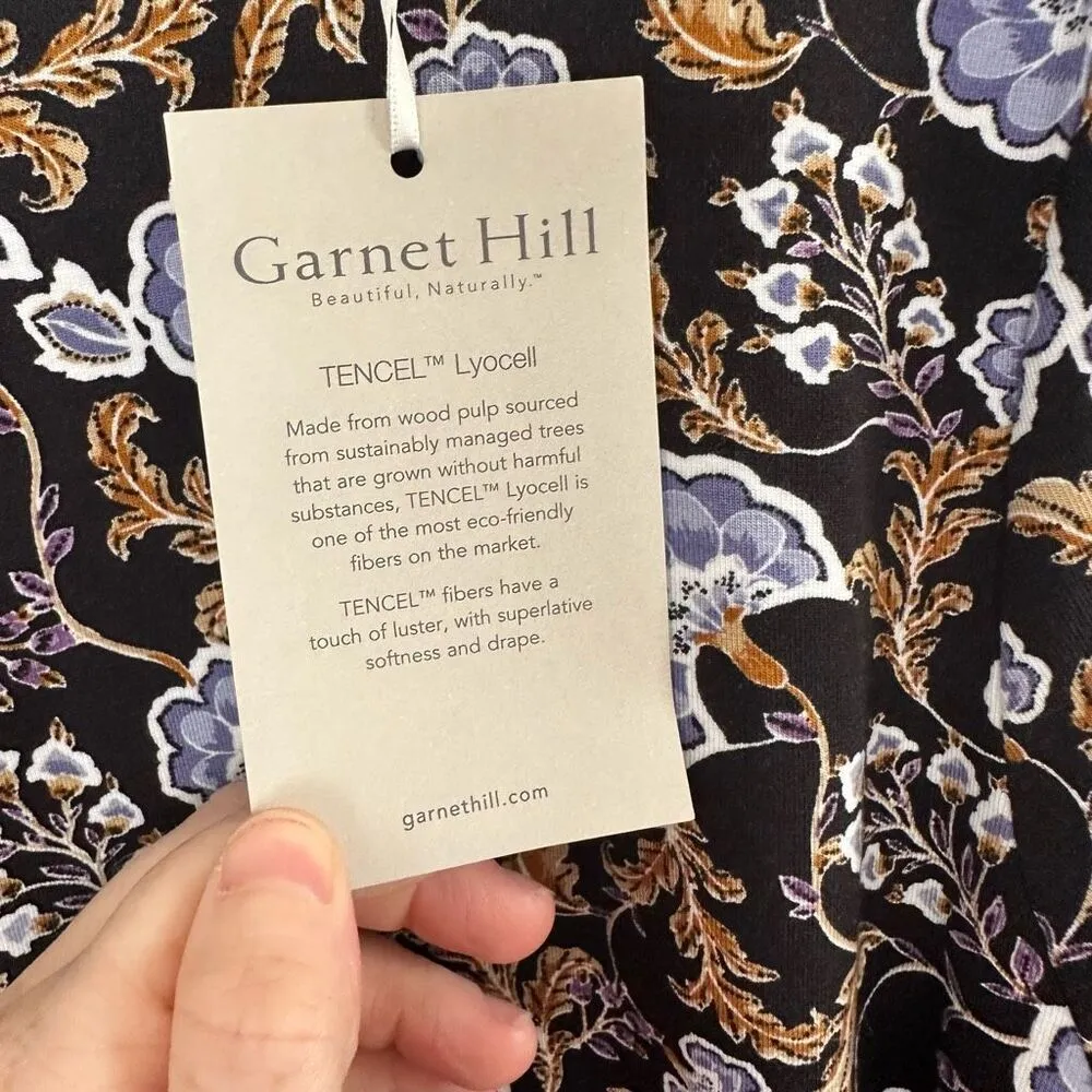 Garnet Hill Women’s Small Green Cotton Tencel Linden Dress with Belt New NWT - Image 4