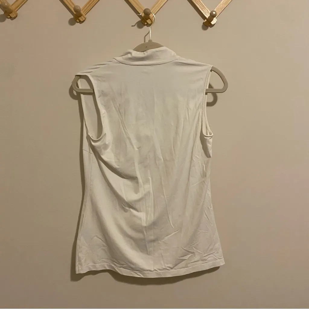 J. McLaughlin White Zipper Front Golf Tank size Small - Image 6