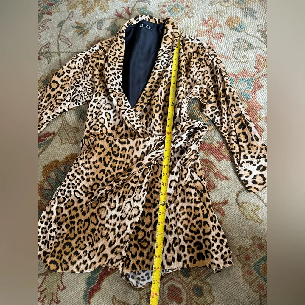 Zara TRF collection Leopard Print Wrap romper - Image 2
