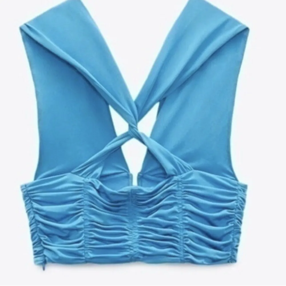 ZARA Draped crop top 3137/352 size L festival summer party y2k vibes - Image 6