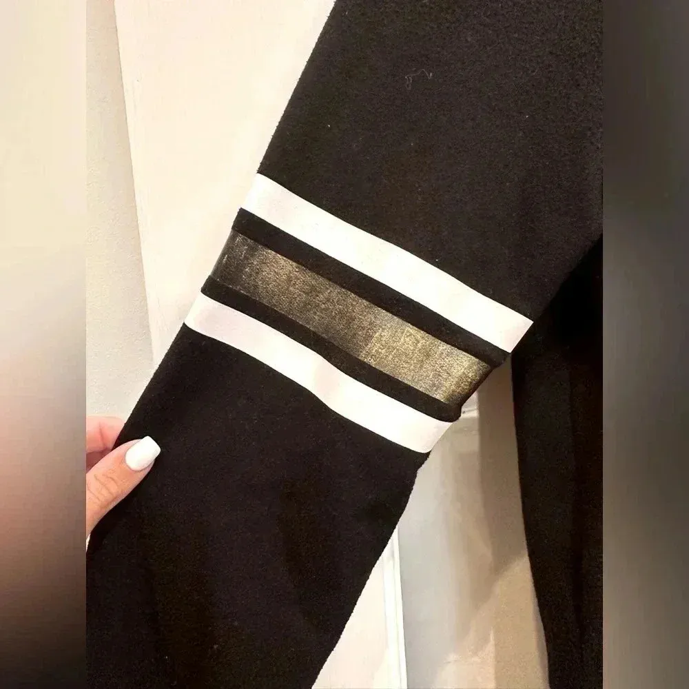 Vintage Juicy Couture Y2K Queen's Crown Lightweight Hoodie Black Size Medium M - Image 6