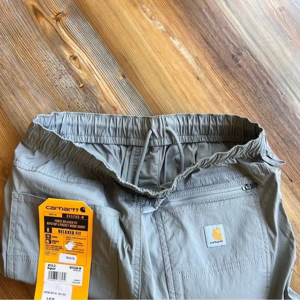 Carhartt Force Relaxed Fit Ripstop 5 Pocket Women's Work Short Size XS SKU#B2478 - Image 4