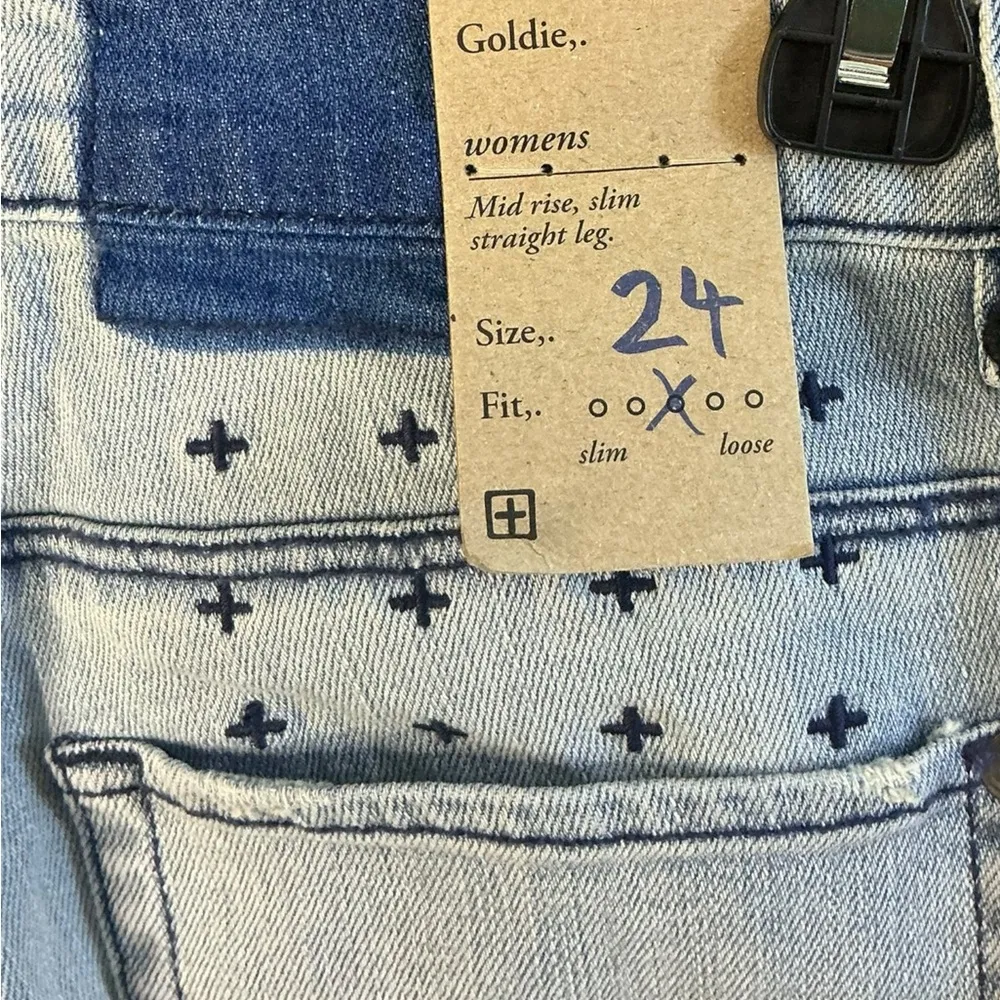 Ksubi Blue Straight Leg Jeans with Vintage Fading - Image 3