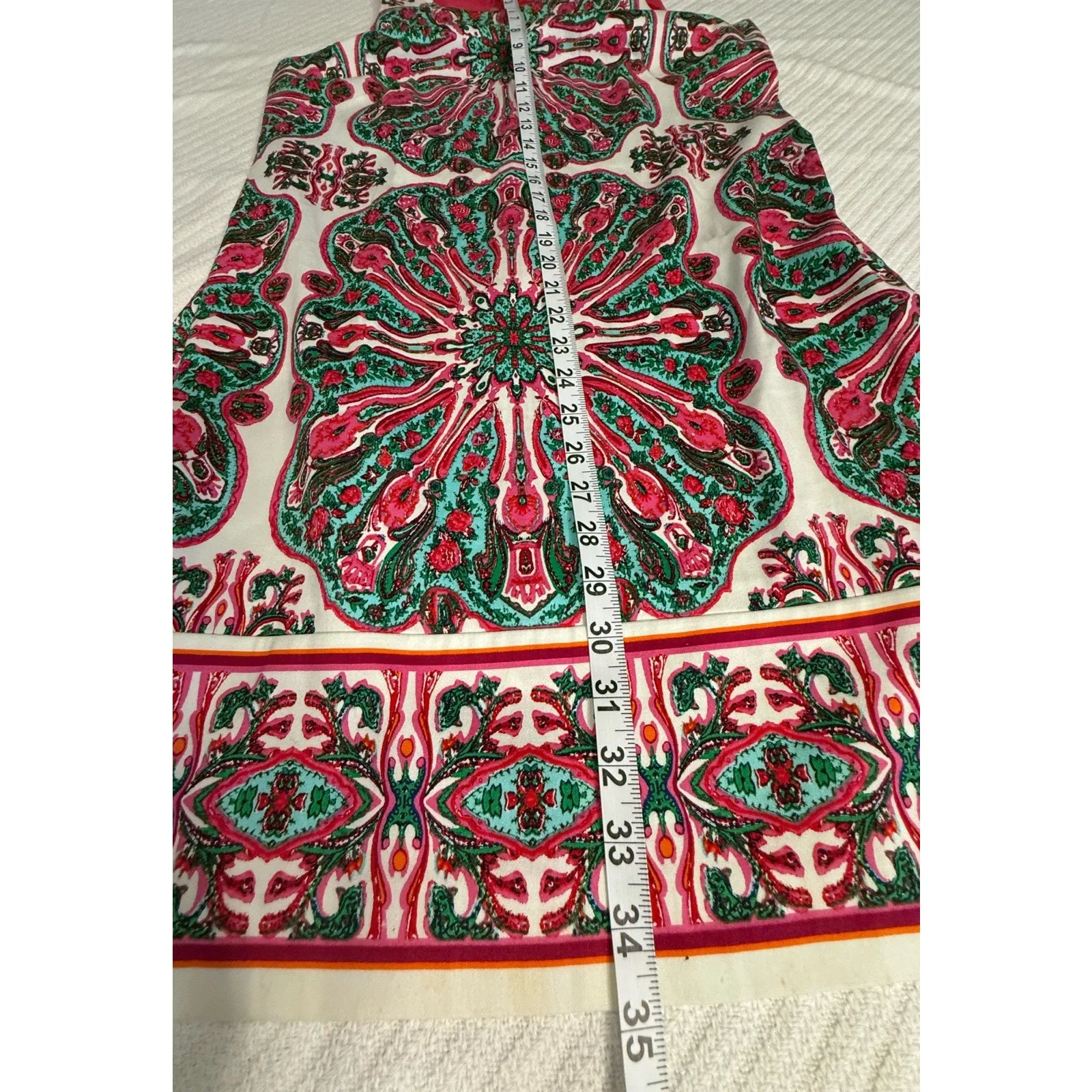 London Times 70’s Inspired Colorful Midi Shift Dress/ Boho Print/Artsy Size‎ 10 - Image 3