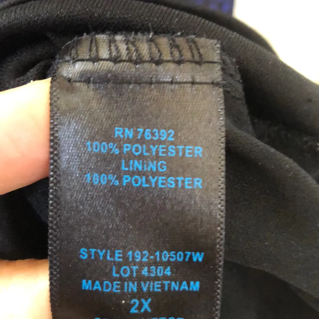 Plus size Maxi chiffon‎ tube dress Blue - Image 3