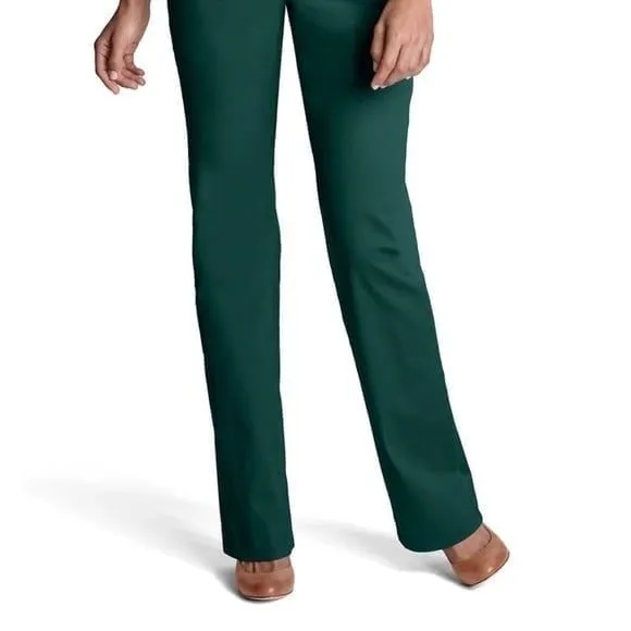 Lands’ End Women’s Dark Hunter Green Straight Leg Chinos/Pants Size 2 - Image 2