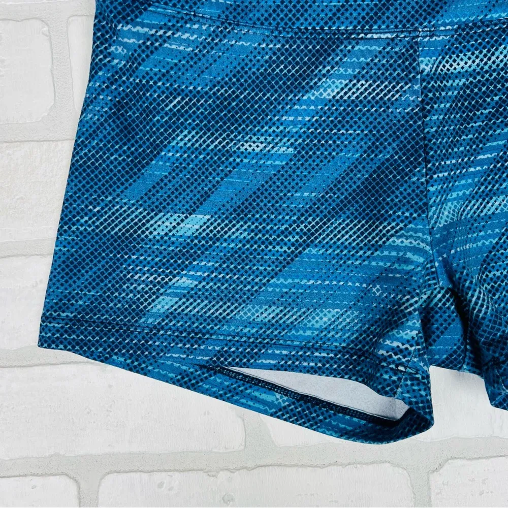 Athletic Shorts, Blue with Design, Buttery Soft, Size S/M Very‎ Comfortable! - Image 2