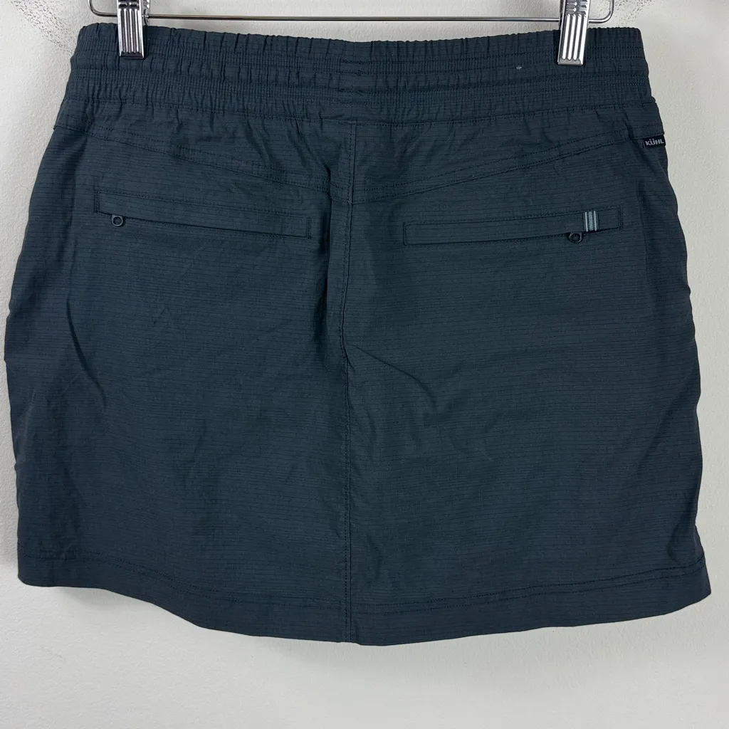 Kuhl FreeFlex Ripstop Skort in Dark Grey Pull On Athleisure GorpCore Medium - Image 2