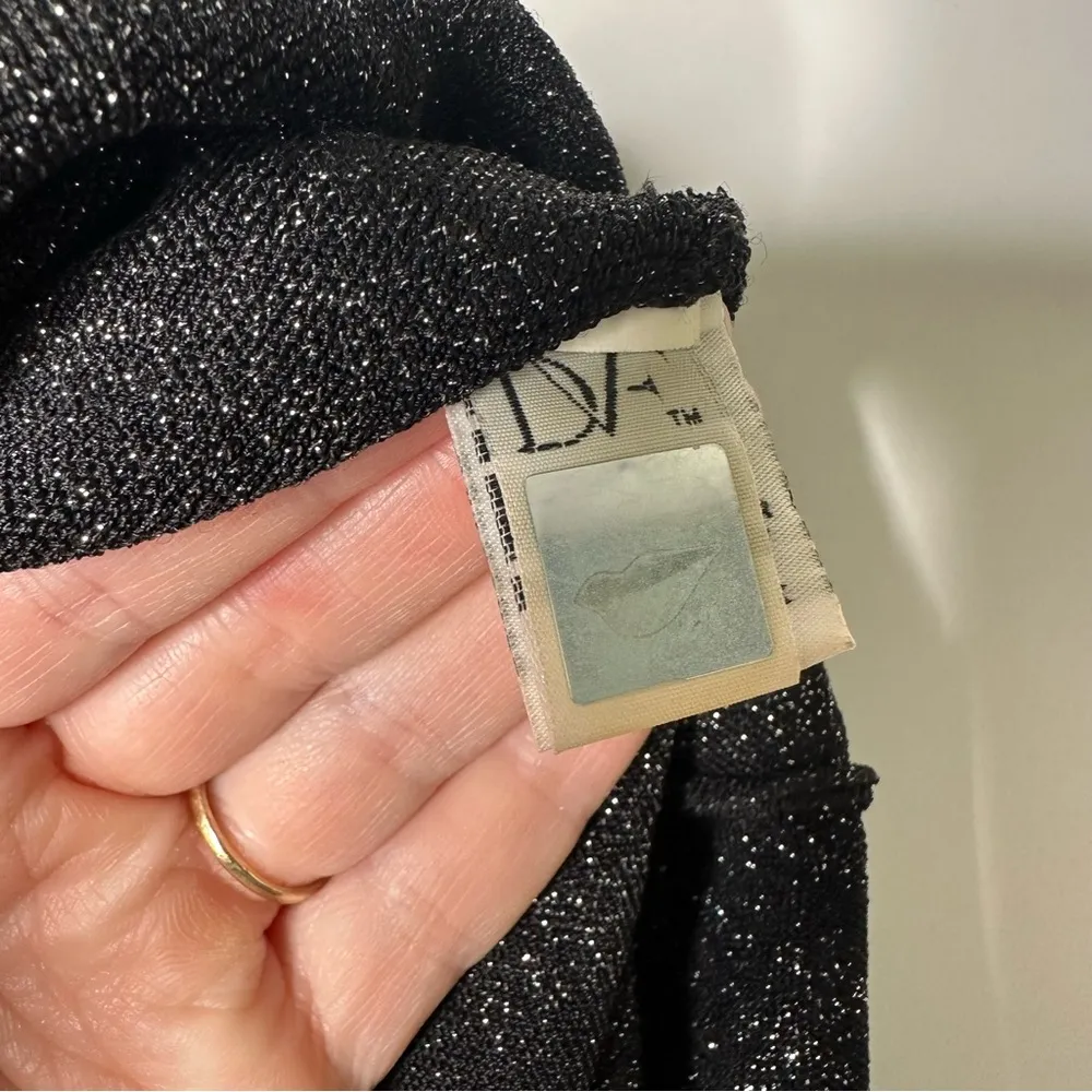 Diane Von Furstenberg DVF Knot-Print Knit Short-Sleeve Sheath Dress Size Small - Image 9