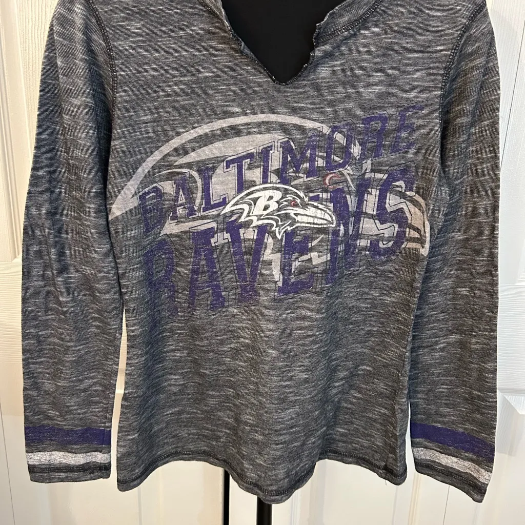 Baltimore Ravens Distressed Look long sleeve Tee - Image 6