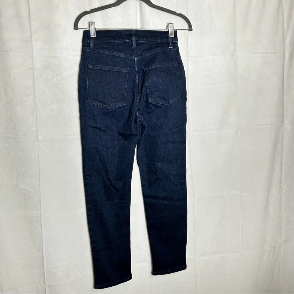 Aritzia Ten Dark Wash Denim Cropped Skinny Jeans Size 26 - Image 2