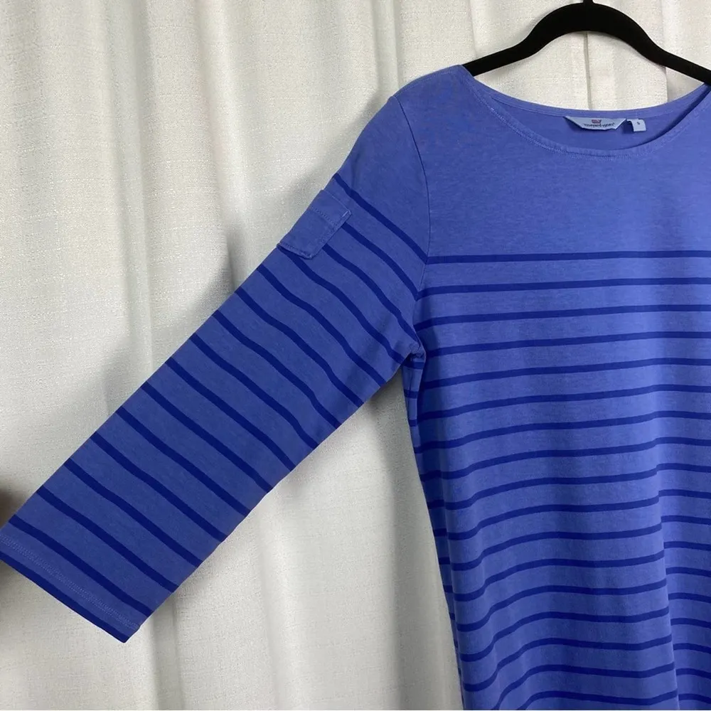 Vineyard Vines Blue Stripe Shift Dress Sz.S - Image 6