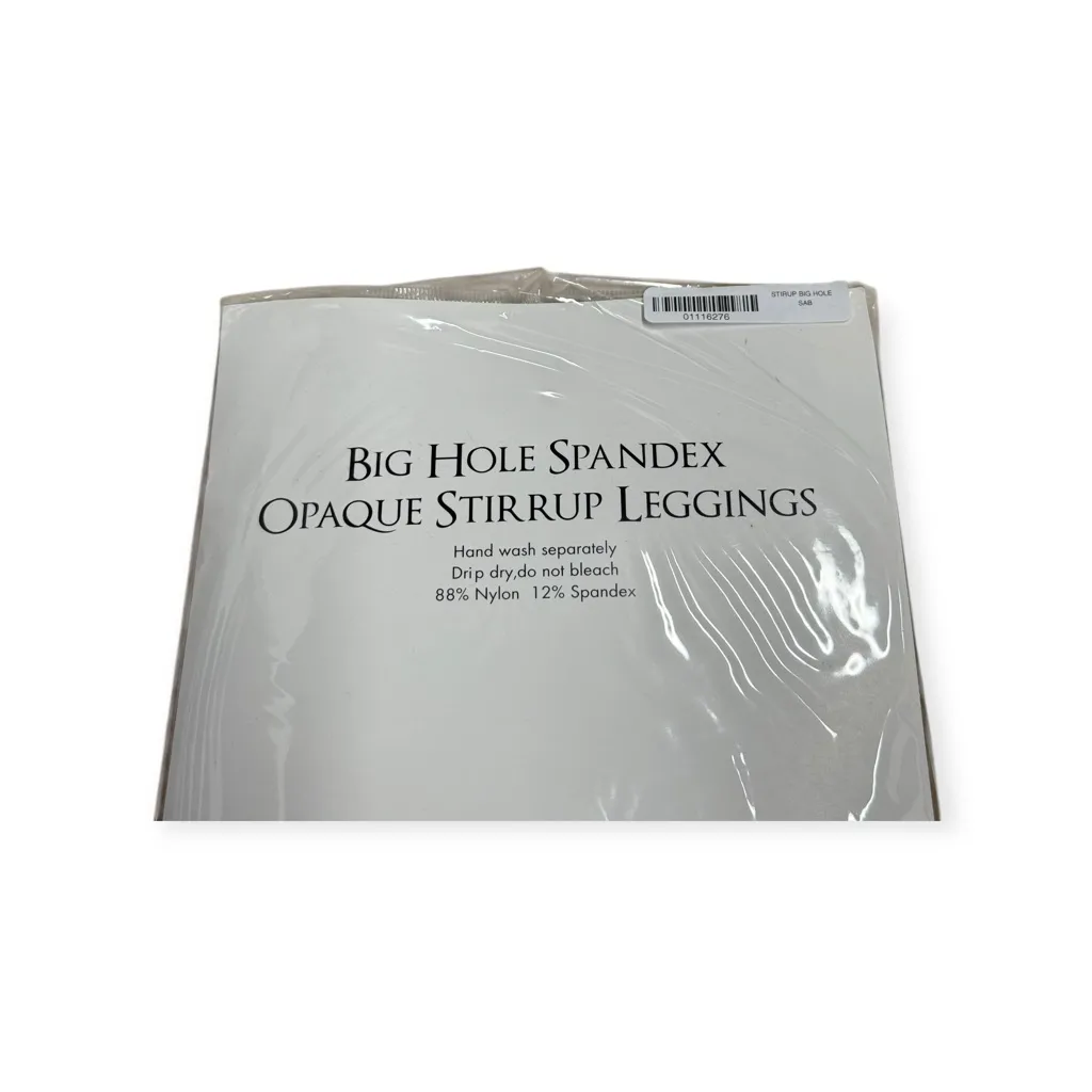 new Spirit Halloween 𖤍 Big Hole Spandex Opaque Stirrup Leggings 𖤍 Black 𖤍 1SFM - Image 8
