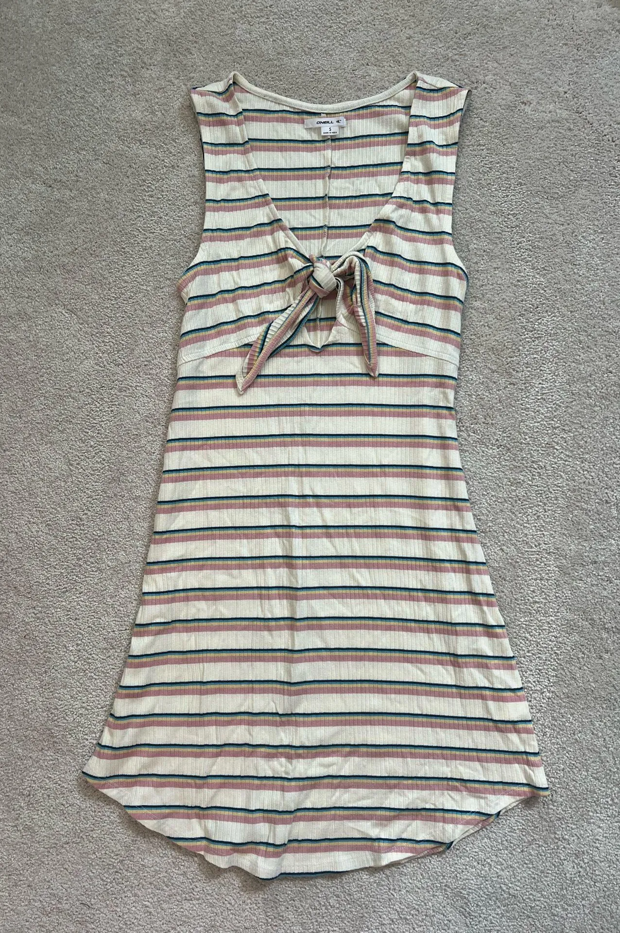 O'Neill Maisy Stripe Rib Dress - Image 4