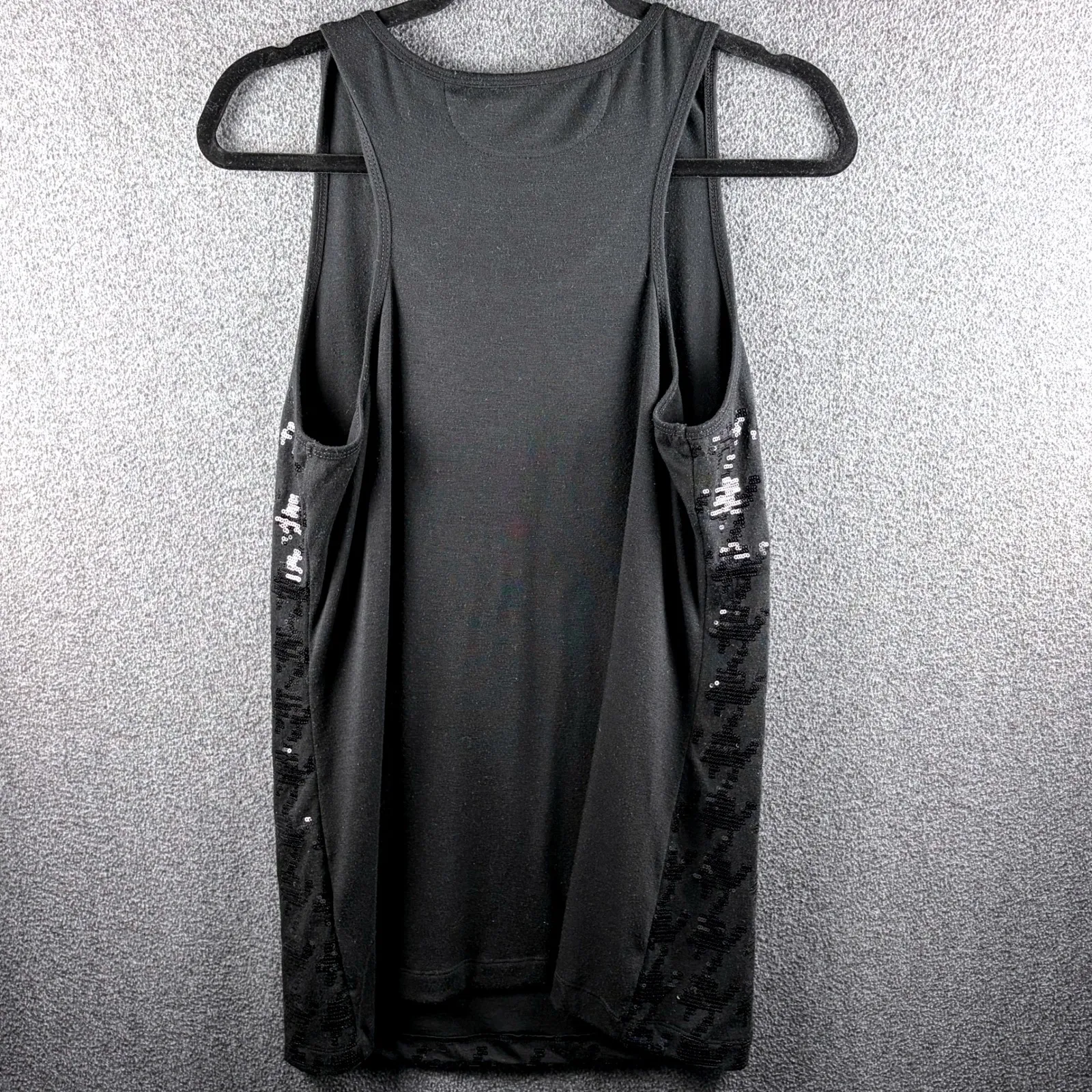 Vivienne Tam Black Sequin Houndstooth Tank Top Sparkle‎ Party Holiday Unk Size - Image 7
