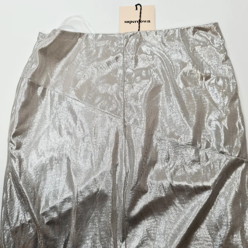 Superdown Lucia Column Skirt in Silver - Image 10