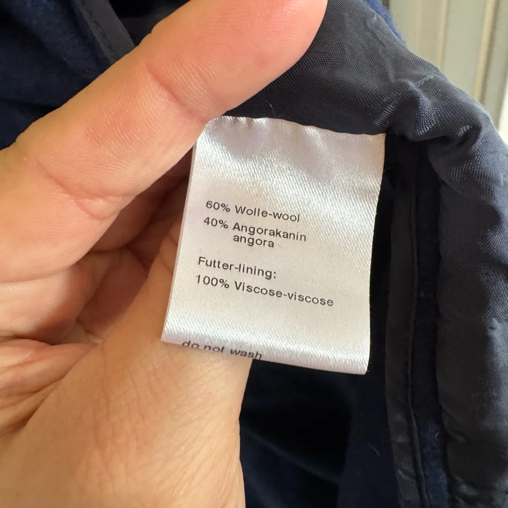 Akris Punto  navy blue wool jacket size US14 - Image 15